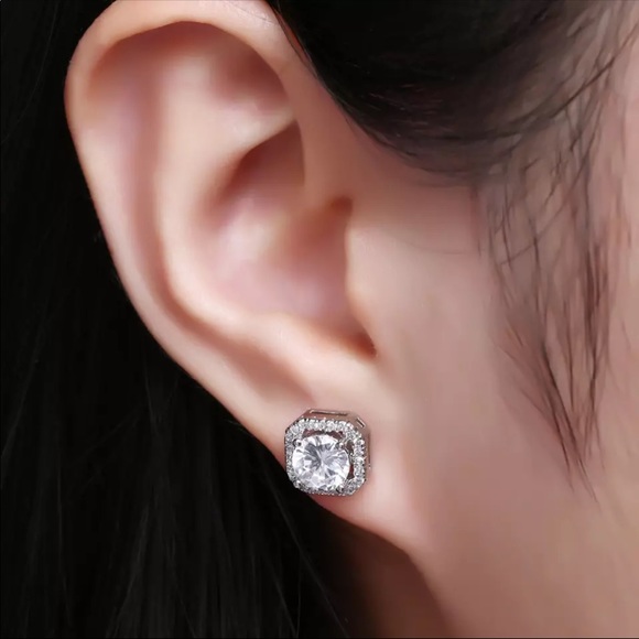 🌟New Sterling Silver Cute Crystal Jewelry Set - Picture 7 of 7